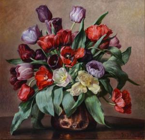 Flora Heilmann, Flower painting from 1925. 